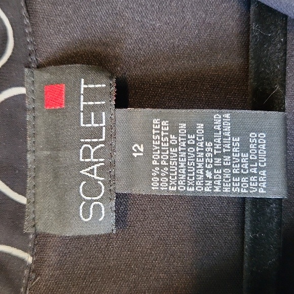 Scarlett Black Sleeveless Dress with Pink Ribbon - Picture 12 of 12